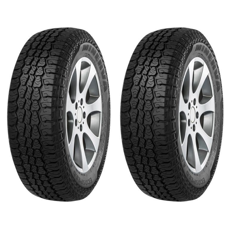 لاستیک خودرو  بی ام و لاستیک خودرو مینروا مدل ECOSPEED-A/T سایز 235/75R15 - دو حلقه مکمل سوخت و روغن خودرو bmw