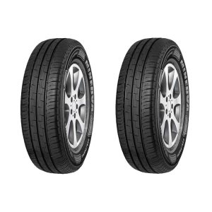 لاستیک خودرو  بی ام و لاستیک خودرو مینروا مدل Transport RF19 سایز 235/65/16- دو حلقه مکمل سوخت و روغن خودرو bmw