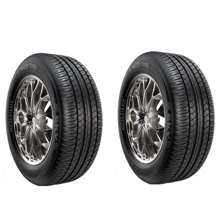 لاستیک خودرو  بی ام و لاستیک خودرو یزد تایر مدل SKY سایز 215/55R17 - دو حلقه مکمل سوخت و روغن خودرو bmw